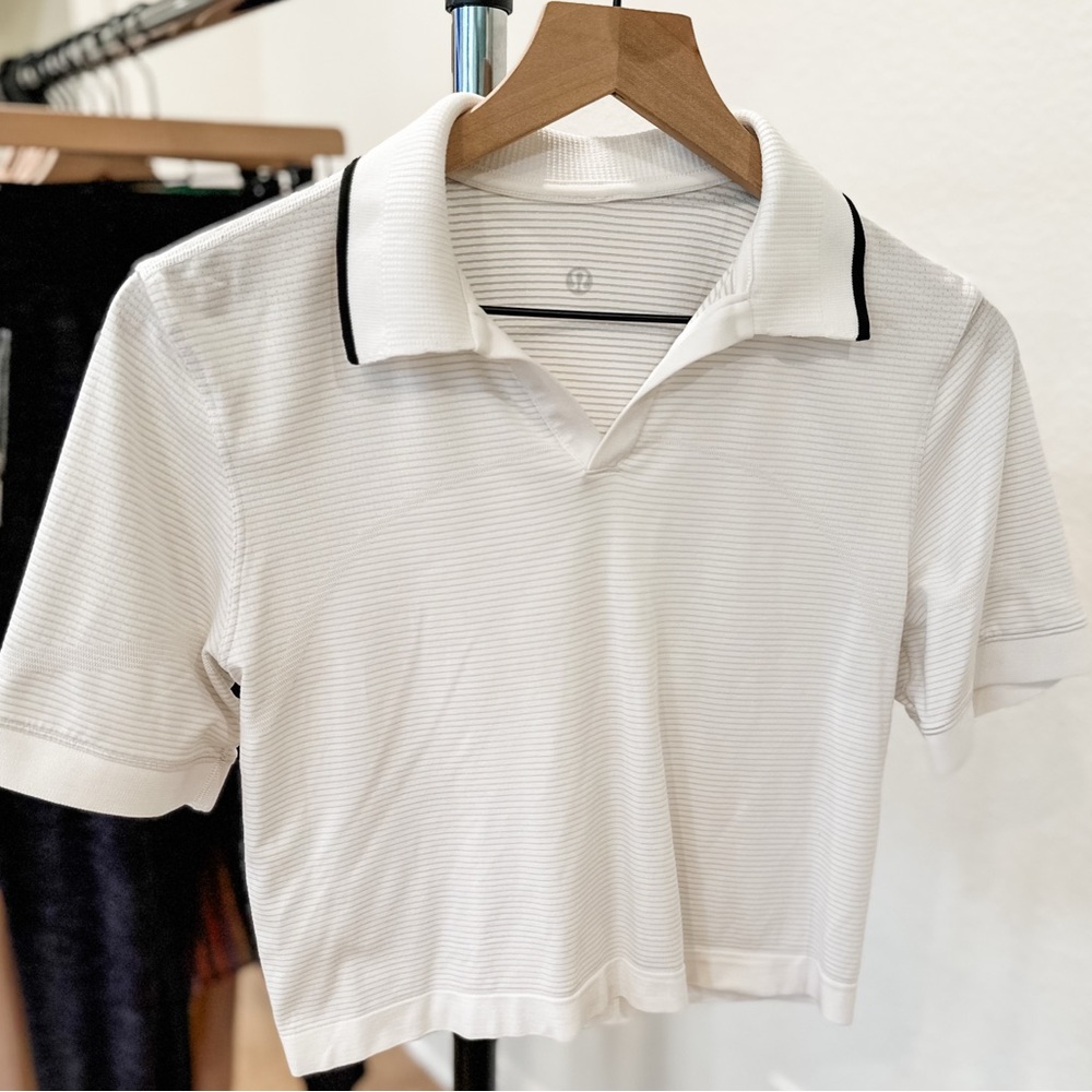 Lululemon Swiftly Tech Short-Sleeve Polo Shirt Colour Tip